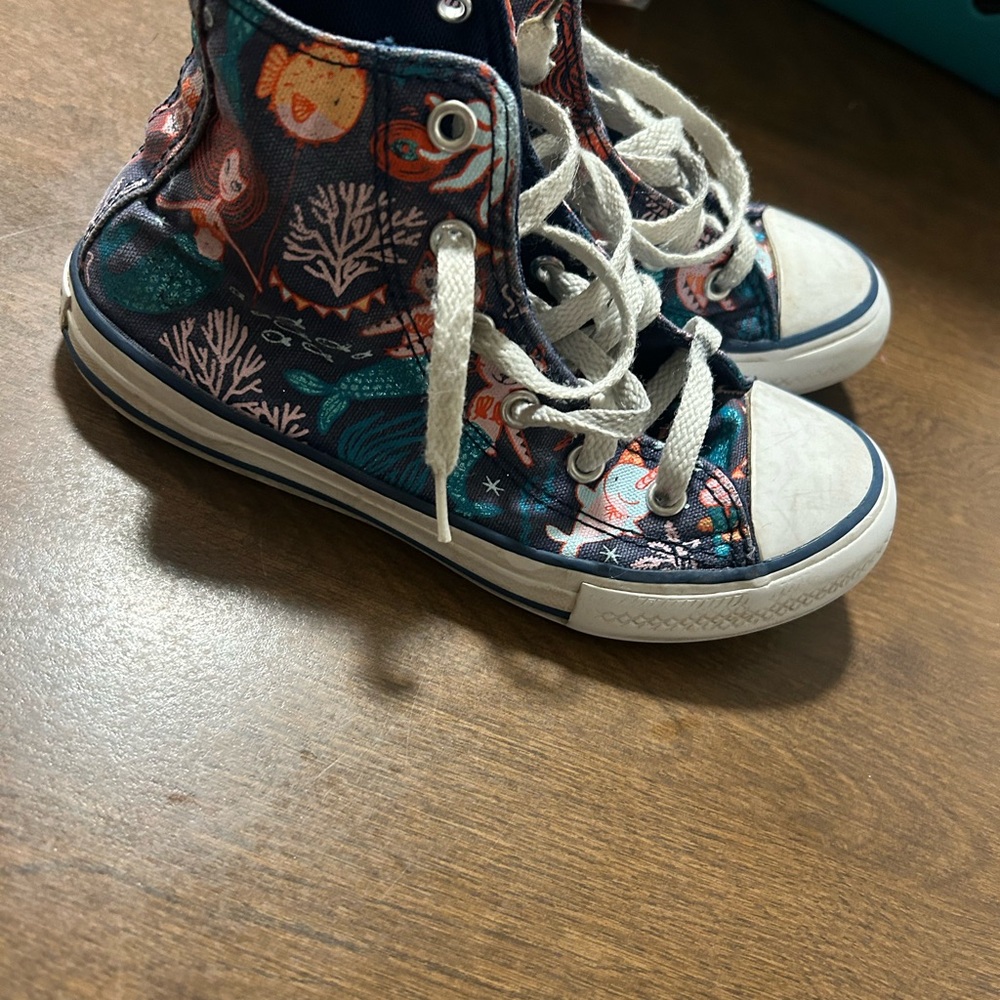Colorful Kids High-Top Sneakers